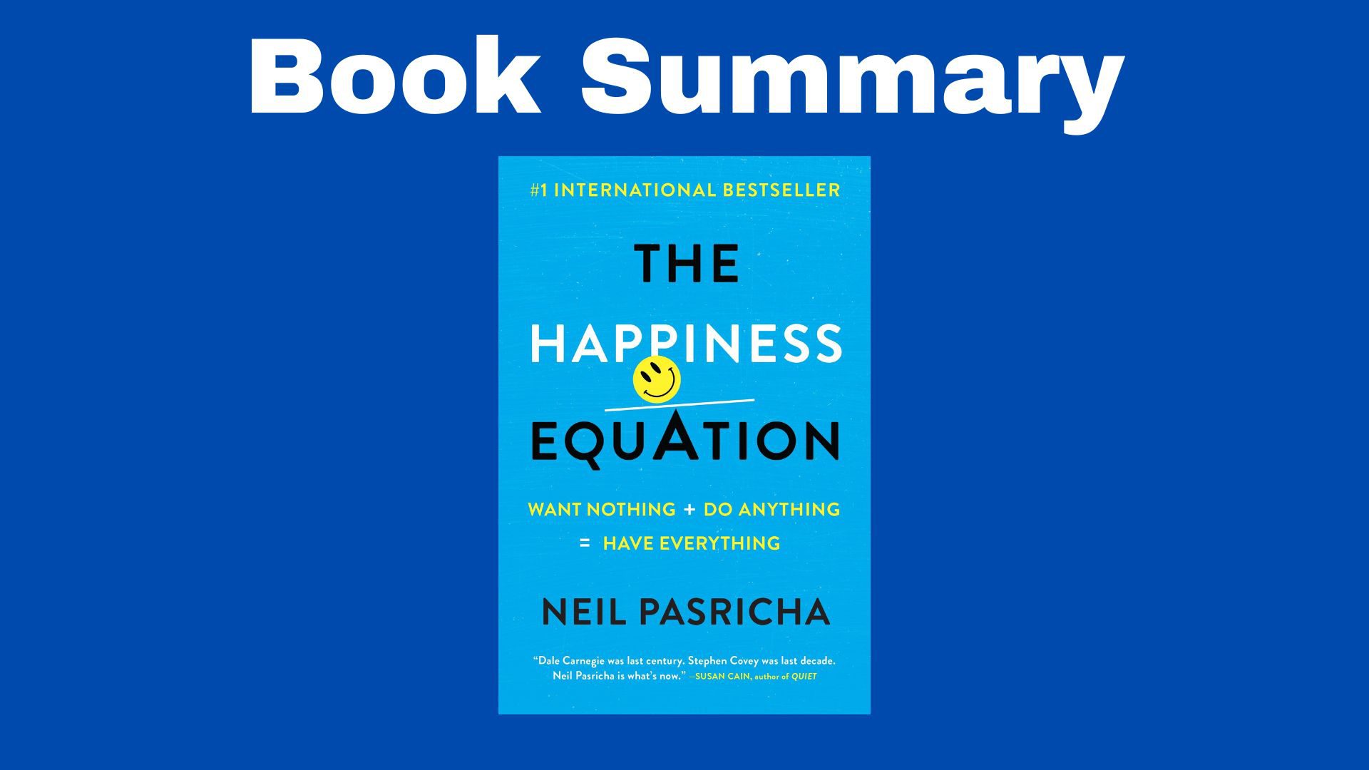 the happiness equation book summary