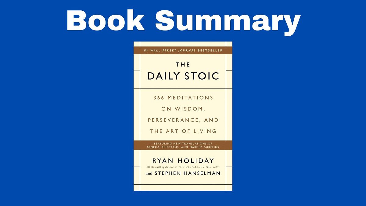 the daily stoic book summary